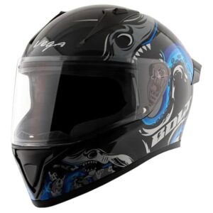 Vega Edge Blue Graphic Full Face Helmet