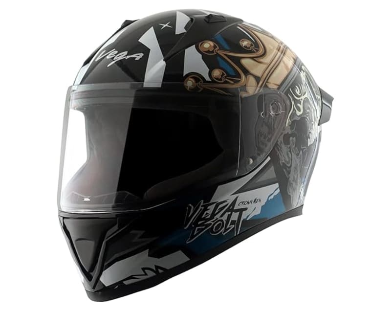 Vega Bolt Custom Crest Full Face Helmet
