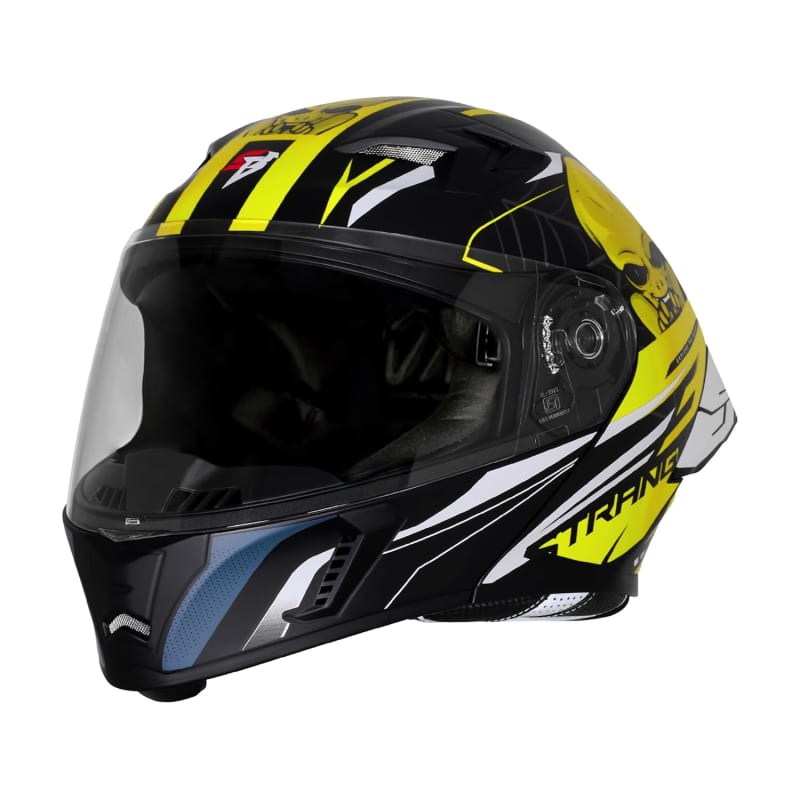 Vega Bolt Yellow Tracker Full Face Helmet