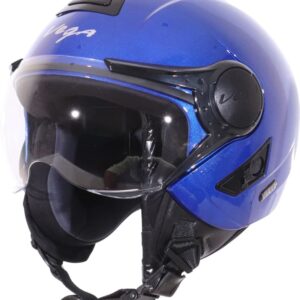 Vega Jet Electric Blue Open Face Helmet