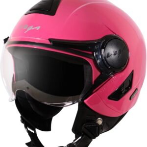 Vega Jet Pastel Pink Open Face Helmet