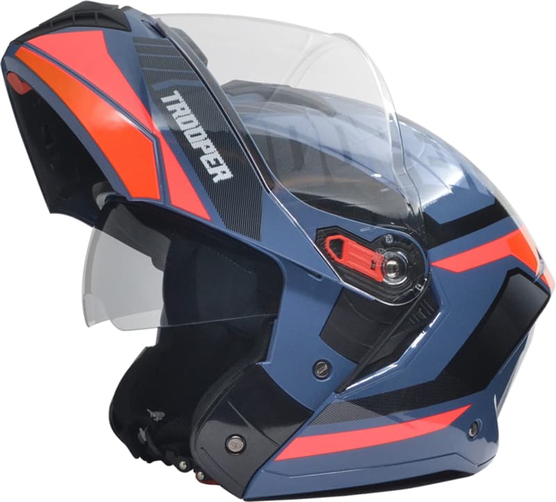 Studds Trooper Modular Navy & Orange Helmet